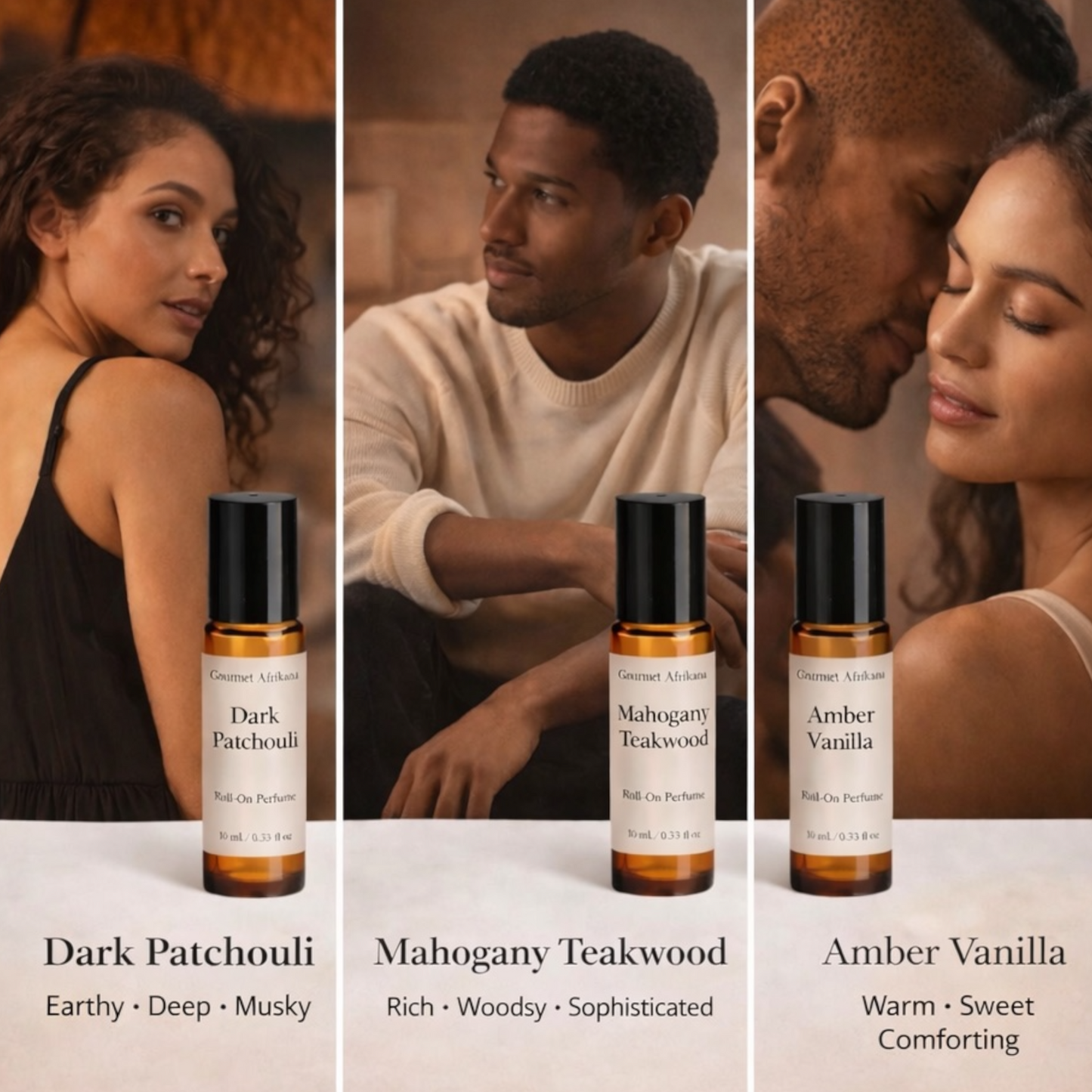 Warm & Sensual Roll-On Perfume Set (3-Pack)
