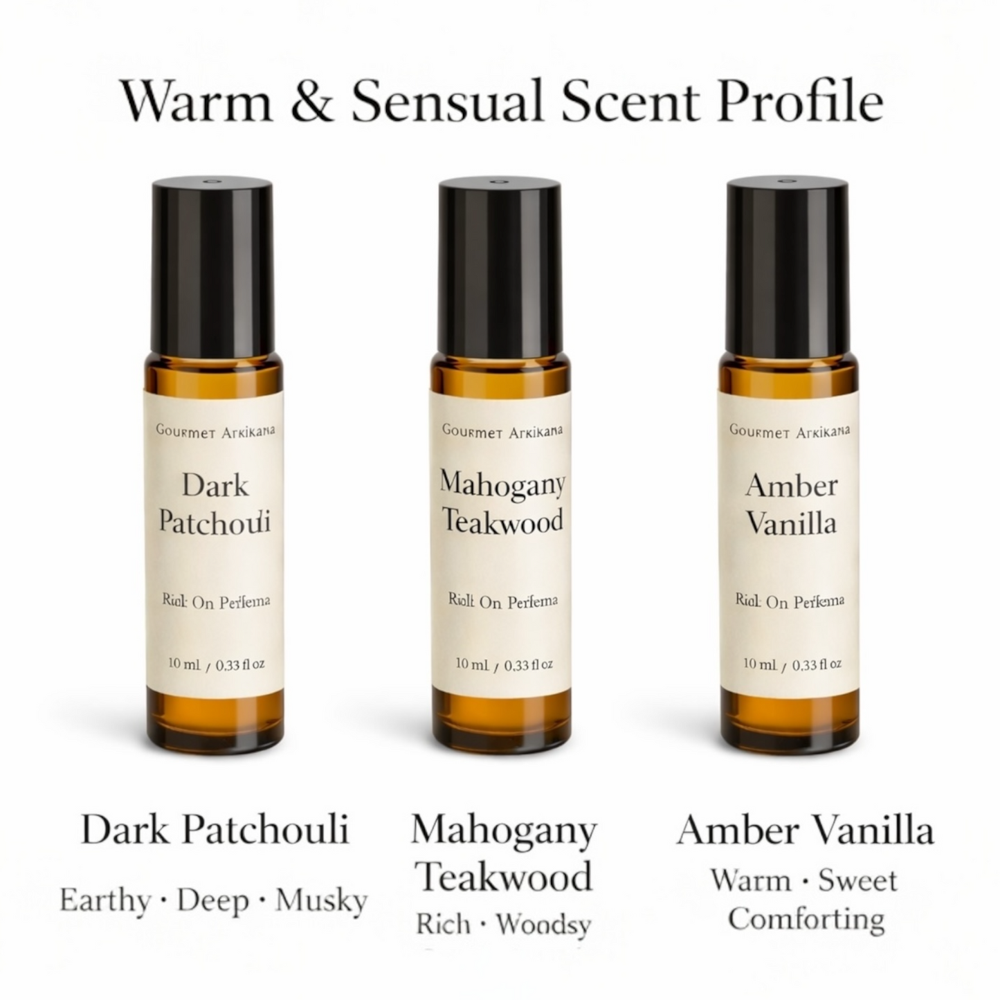 Warm & Sensual Roll-On Perfume Set (3-Pack)